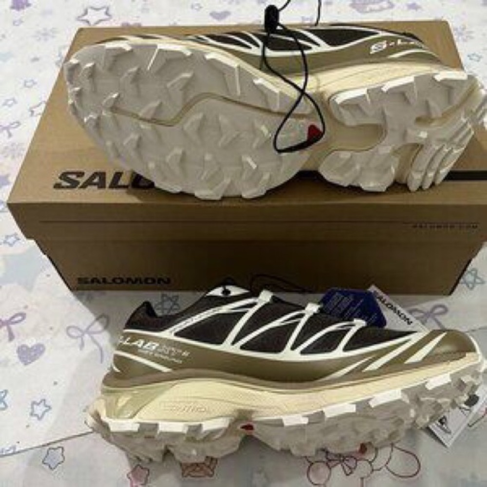 Salomon S/Lab Trail Shoes in Black, Olive, White - Picture 7 of 7